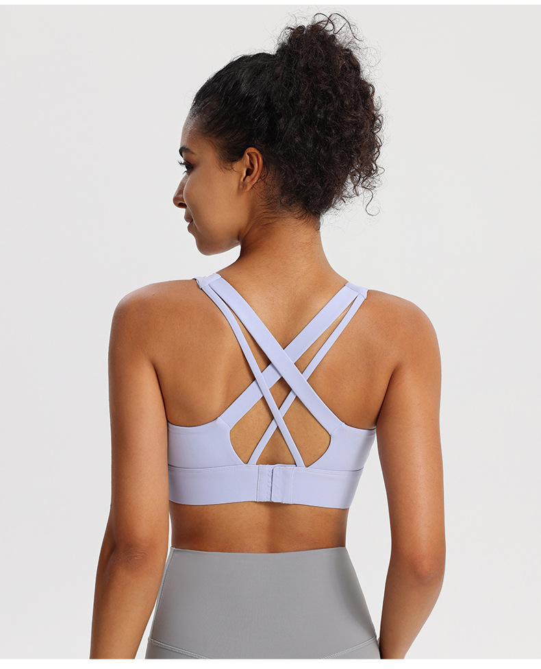 Women Sexy Tank Top Vest Sports Bra Female Yoga Fitness Cross Back Sports Bra